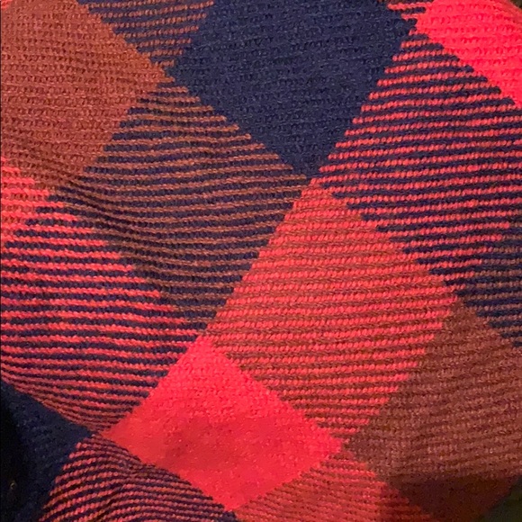 Coach red and navy Poncho / scarf / wrap - Picture 5 of 5